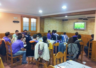 2012 - Partido contra el Deportivo de La Coruña en el Bar El Burgalés